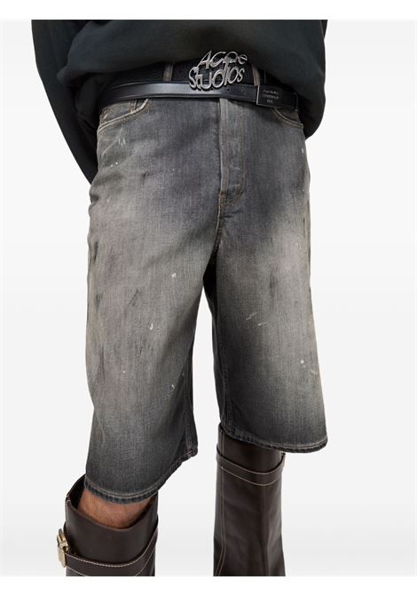 pantaloncini denim loose fit uomo neri ACNE STUDIOS | BE0173900
